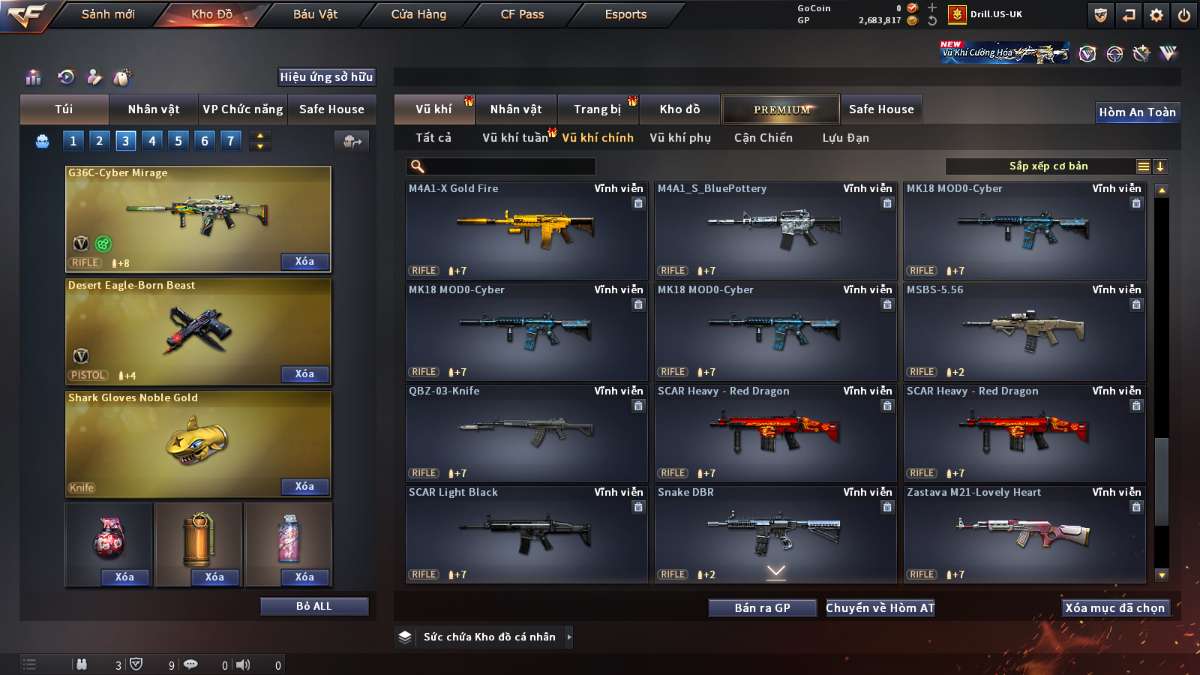 shop acc cf uy tin gia re